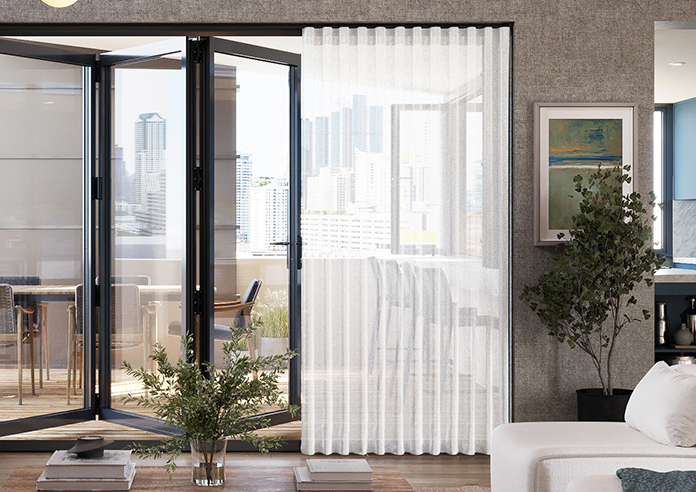 Kalahari Voile, Pure White - Made to Measure Curtains - Image 3